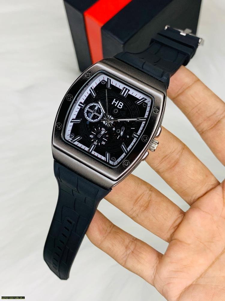 •  Material: Stainless Steel
•  Product Type: Wrist Watch
•  Watch Case Shape: Square
•  Details: Strap Material: Rubber, Movement: Quartz 
•  Package Includes: 1 x Watch
•  Note: There might be an error of 1-3 cm due to manual measurement, and slight col