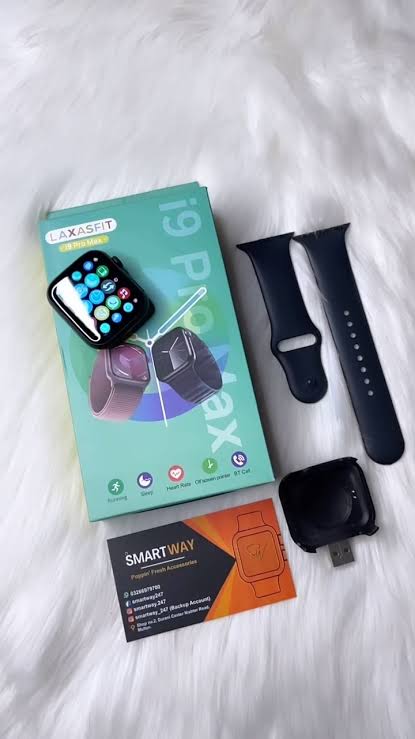 •  Material: Metal Body Smart Watch 
•  Model Number: i9 Pro Max Multicolor
•  Product Features: Sports Screen, Water Proof, Fitness Tracker, Heart Rate And Blood Pressure Check Feature, G-Sensor, Multifunctional, Sleep monitor, Alarm
•  Dial Size: 49 Mm